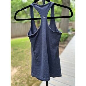 Lululemon Racer Back Tank Heathered Navy Blue size small (size 4 - 6)